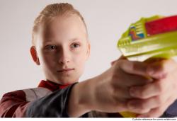 DENISA PILOT STANDING POSE WITH GUN